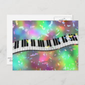 Carte Postale Célébrez avec musique (Devant / Derrière)