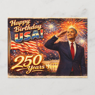 Carte Postale Célébrez les États-Unis Barack Obama