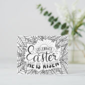 Carte Postale Célébrez Pâques qu'il se lève (Debout devant)