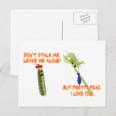 Carte Postale Celery Stalker & Jolies Peas (Devant / Derrière)