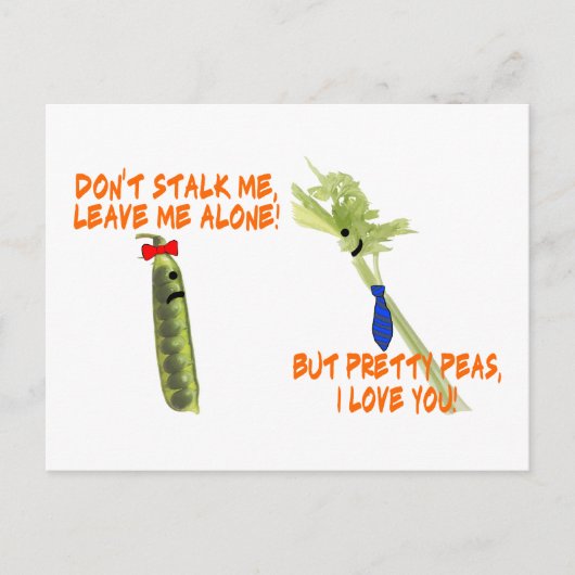 Carte Postale Celery Stalker & Jolies Peas (Devant)