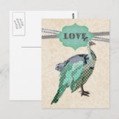 Carte postale Celeste Peacock LovePostcard (Devant / Derrière)