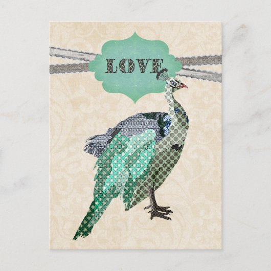Carte postale Celeste Peacock LovePostcard (Devant)