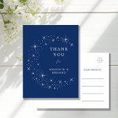 Carte Postale Celestial Elegant Wedding Moon Thank You Postcard