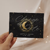 Carte Postale Celestial Midnight Black Gold Changer la date