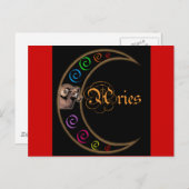 Carte Postale Célestrial Moon Aries (Devant / Derrière)