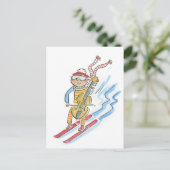 Carte Postale Cellist ski (Debout devant)