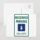 Carte Postale Cellists Parking (Devant / Derrière)