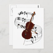 Carte Postale Cello (Devant / Derrière)