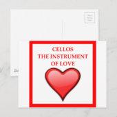 CARTE POSTALE CELLO (Devant / Derrière)
