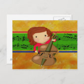Carte Postale Cello (Devant / Derrière)
