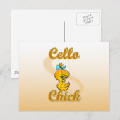 Carte Postale Cello Chick (Devant / Derrière)