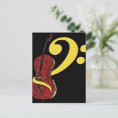 Carte postale Cello Clef (Debout devant)