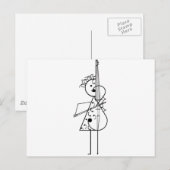 Carte Postale Cello Girl (Devant / Derrière)