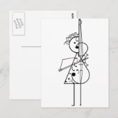 Carte Postale Cello Girl (Devant / Derrière)