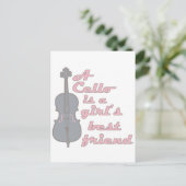 Carte Postale Cello Girl (Debout devant)