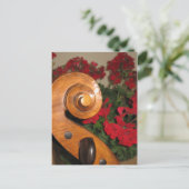 Carte postale Cello Scroll Flowers (Debout devant)