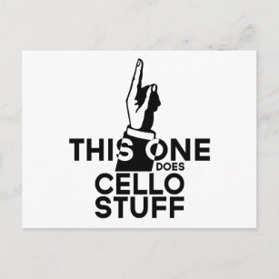 Carte Postale Cello Stuff - Funny Cello Music