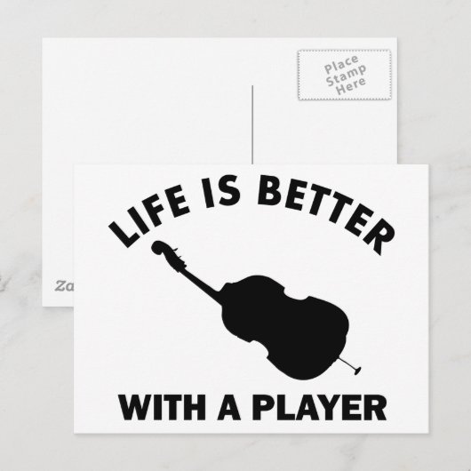 Carte Postale Cello Vector conceptions (Devant / Derrière)