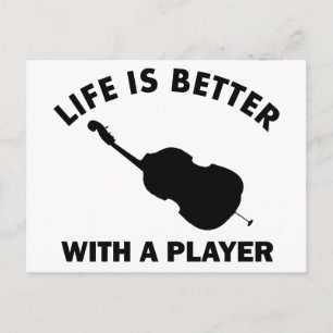 Carte Postale Cello Vector conceptions