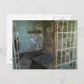 Carte Postale cellule de prison abandonnée (Devant / Derrière)