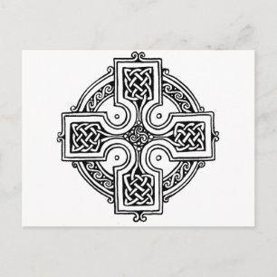 Carte Postale Celtic cross pattern