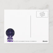 Carte postale "Celtic Lotus" Purple Yoga Fairy (Dos)