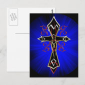 Carte postale Celtic Tribal Cross (Devant / Derrière)