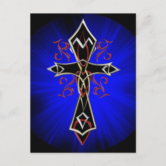 Carte postale Celtic Tribal Cross (Devant)