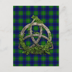 Carte Postale Celtic Trinity Knot Et Clan Johnston Tartan