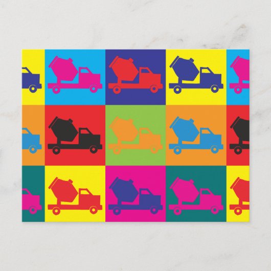 Carte Postale Cement Pop Art (Devant)