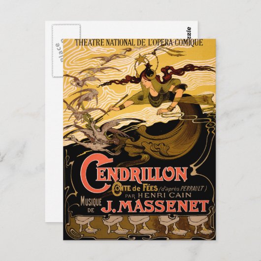 Carte Postale Cendrillon (Devant / Derrière)