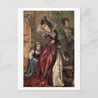 Carte Postale Cendrillon aide ses marchands