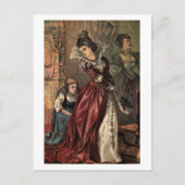 Carte Postale Cendrillon aide ses marchands (Devant)