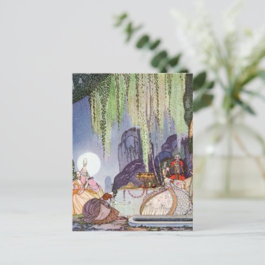 Carte Postale Cendrillon au bal de Kay Nielsen (Debout devant)