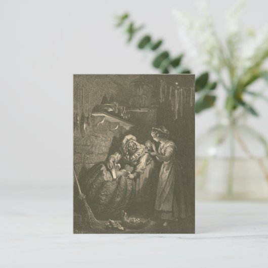 Carte Postale Cendrillon Citrouille - Gustave Doré (Debout devant)