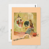 Carte Postale Cendrillon Et Sa Fée Dieu Mère (Devant / Derrière)