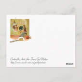 Carte Postale Cendrillon Et Sa Fée Dieu Mère (Dos)