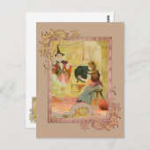 Carte Postale Cendrillon Et Sa Fée Dieu Mère (Devant / Derrière)