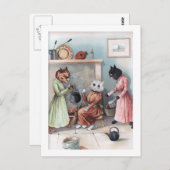 Carte Postale Cendrillon, Louis Wain (Devant / Derrière)