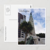 Carte Postale cénotaphe de Wellington (Devant / Derrière)