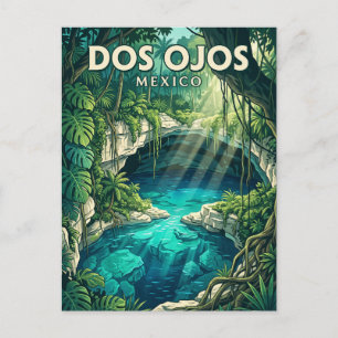 Carte Postale Cenote Dos Ojos Mexique