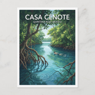 Carte Postale Cenote Manatí (Casa Cenote) Tankah Mexique