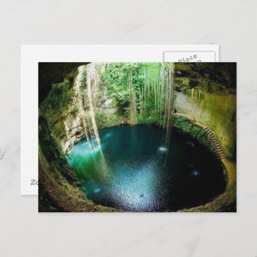 Carte Postale Cenote naturel souterrain (Devant / Derrière)