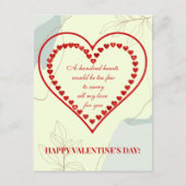 Carte Postale Cent Coeurs, Saint Valentin (Devant)