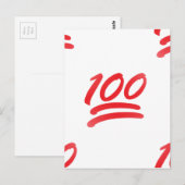 Carte Postale cent émoticônes (Devant / Derrière)