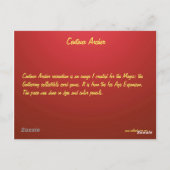 Carte Postale Centaur Archer (Dos)