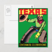 Carte Postale Centenaire du Texas 1936 (Devant / Derrière)