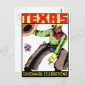 Carte Postale Centenaire du Texas 1936 (Devant / Derrière)