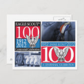 Carte postale centenaire Eagle Scout (Devant / Derrière)